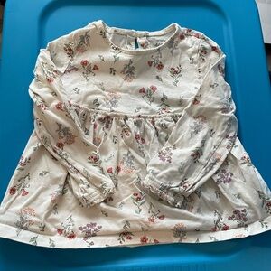 Girls floral long sleeved